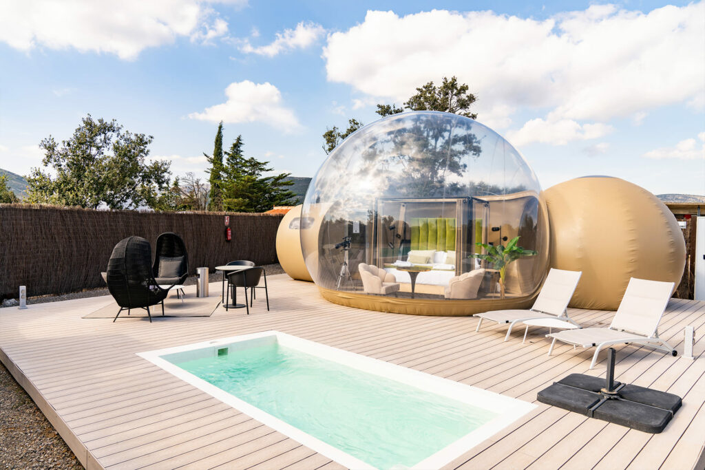 hotel burbuja en verano